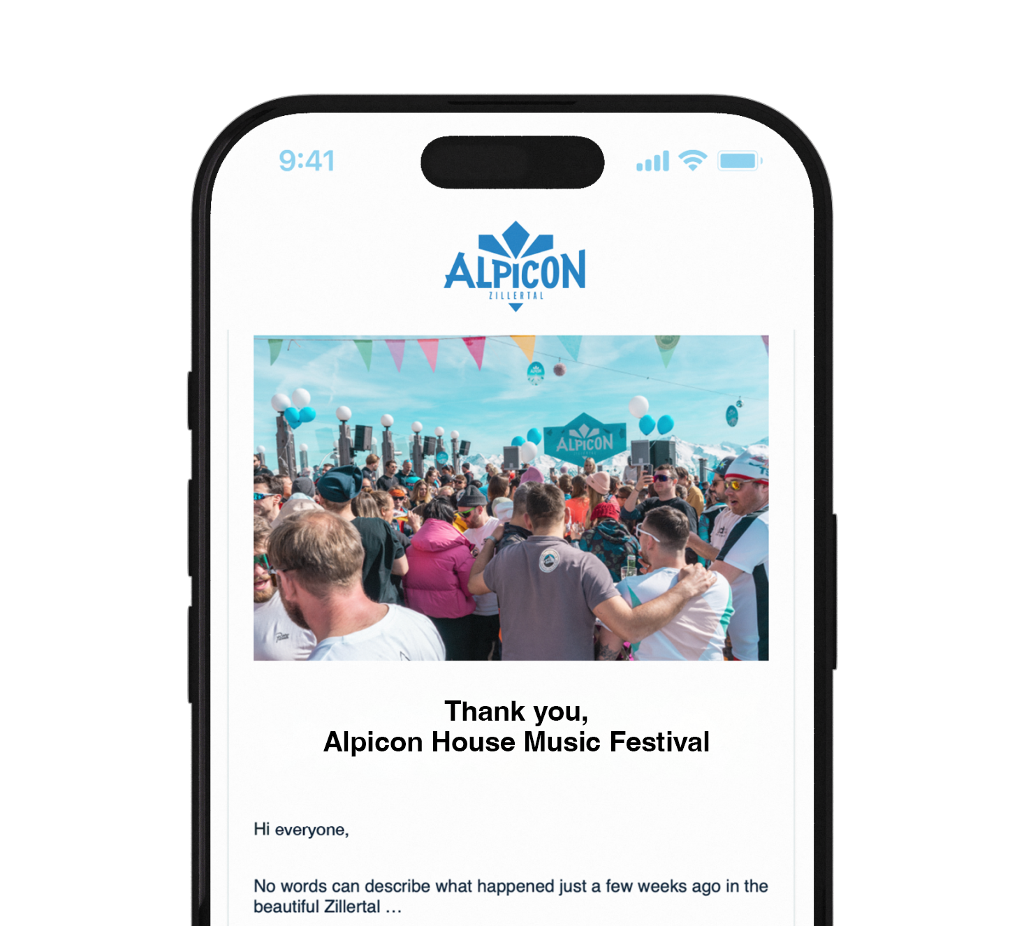 Festival Newsletter Anmeldung